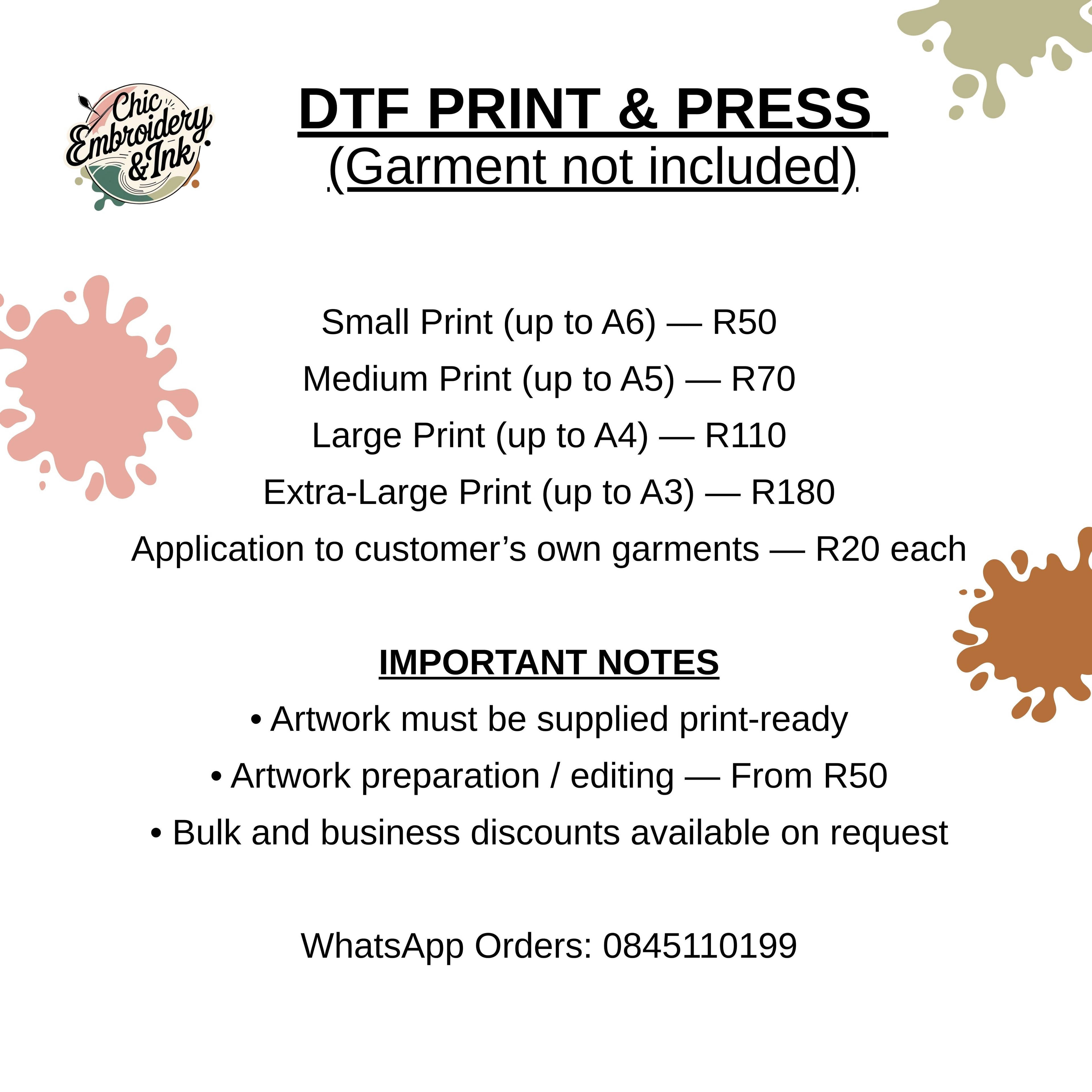 Custom Printing