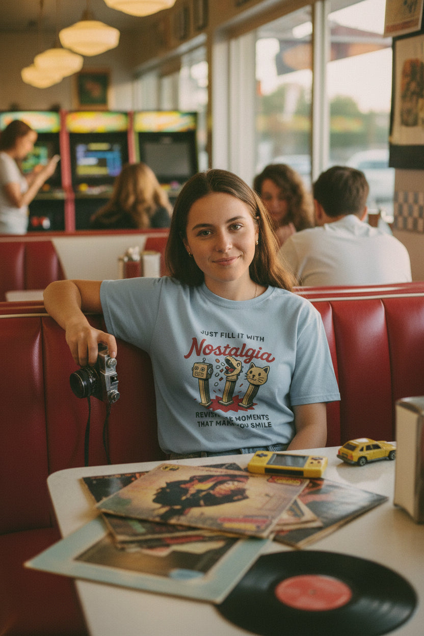 Light blue t-shirt with Print